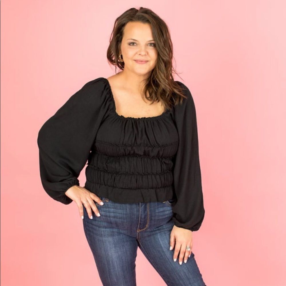 NWT Entro Black Bodysuit size large